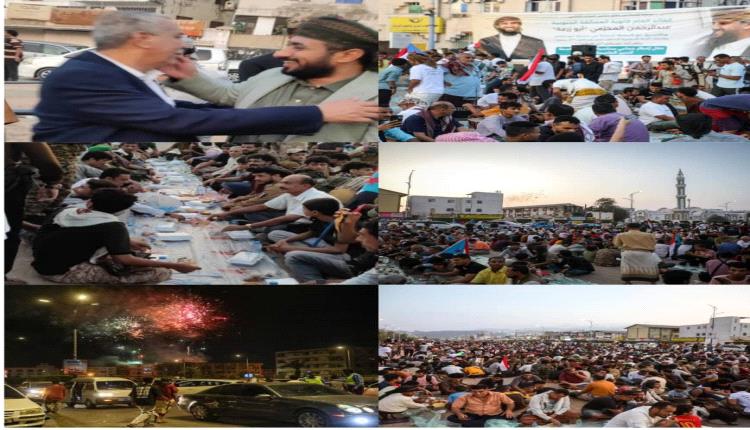 عضو رئاسة الانتقالي عبدالرؤوف السقاف يشارك أبناء عدن ذكرى تحريرها بساحة العروض