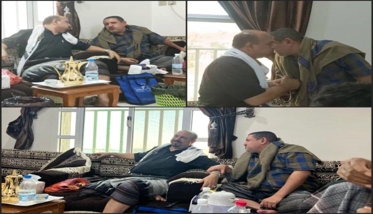 المناضل أديب العيسي في زيارة اللواء أحمد حسن المرهبي رئيس الدائرة الامنية للمجلس الانتقالي الجنوبي
