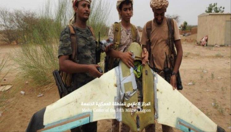 "القوات الحكومية" تسقط مسيرة تابعة لمليشيا الحوثي في حجة