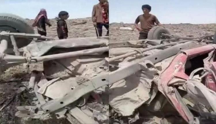 البيضاء .. لغم حوثي يودي بحياة مدني ويصيب اثنين من أقاربه بجروح خطيرة 
