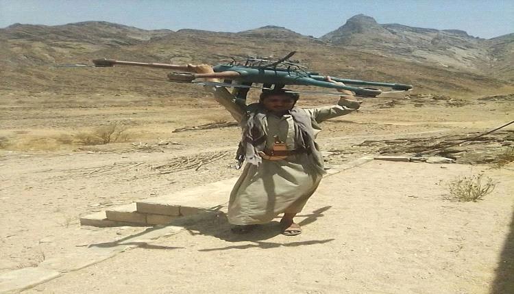رجل قبلي يُسقط طائرة حوثية مُحمّلة بالقذائف جنوب مأرب
